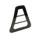 Black Plastic Triangle Buckles - (Pack of 2)